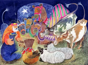 A Születés (wc és gouache, papír)
